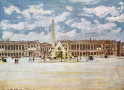 Place De la Concorde by Mortimer Ludington Menpes